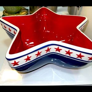 SONOMA PATRIOTIC STAR-SHAPED SERVING BOWL